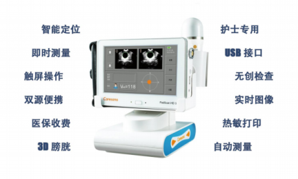 HD3便攜式膀胱容量測定儀：3D膀胱的動(dòng)態(tài)顯示！